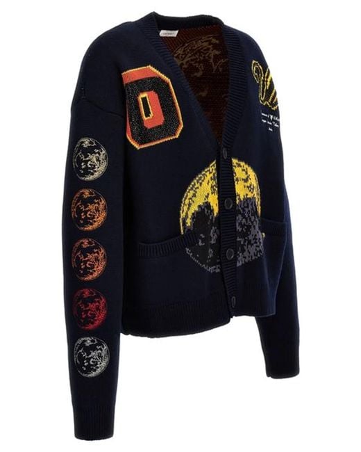 Off-White c/o Virgil Abloh Blue Moon Phase Canvas Cardigan for men