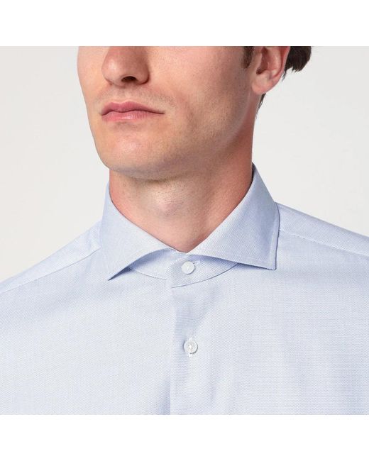 Xacus Blue Travel Cotton Shirt for men