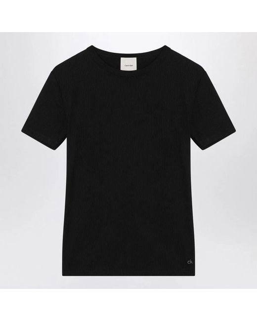 Calvin Klein Black Ribbed T-Shirt
