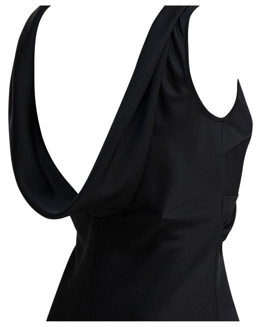 Semler Black Long And Flared Dress