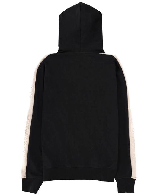 Versace Jeans Couture Black Felpa Con Logo E Cappuccio for men