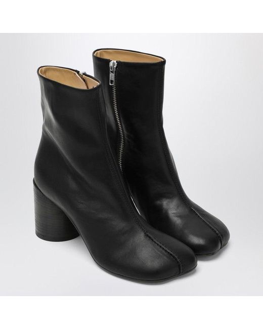 MM6 by Maison Martin Margiela Black Anatomic Ankle Boots