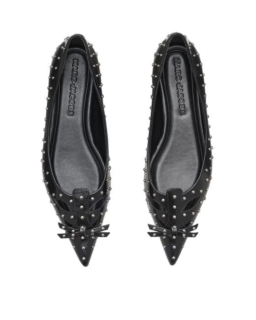 Marc Jacobs White The Glam Studs Kat Ballet Flats