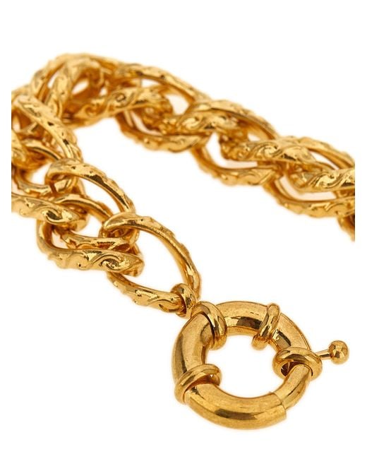 Saint Laurent Metallic String Chain Bracelet