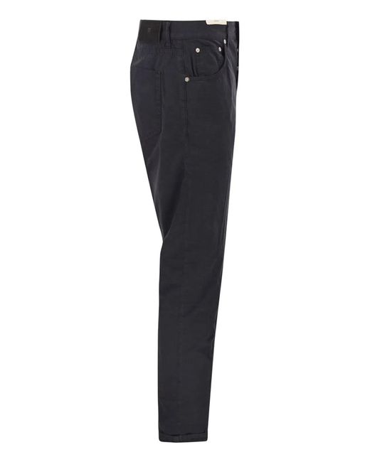 PT Torino Blue Five-Pocket Trousers for men