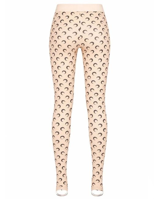 MARINE SERRE Natural "Moon" Leggings