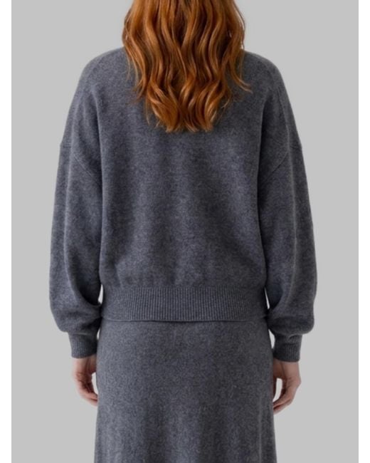 Lisa Yang Gray Graphite Veira Sweater