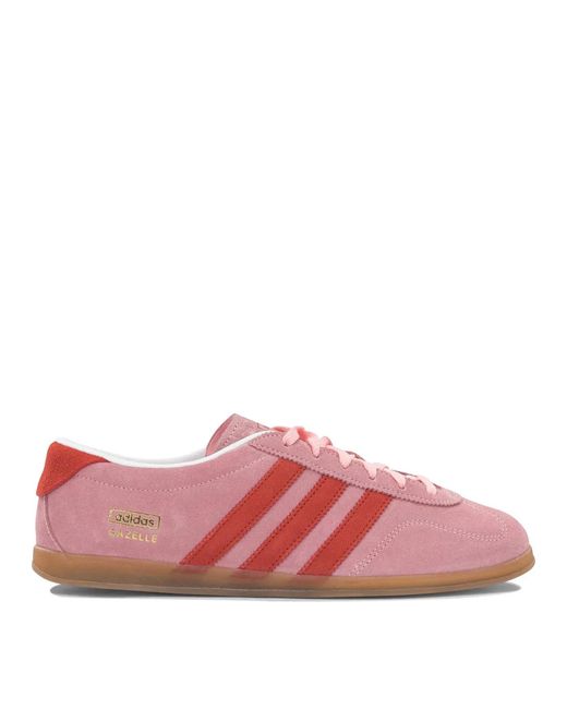 Adidas Originals Pink Gazelle Lo Pro Suede Rubber Sneakers