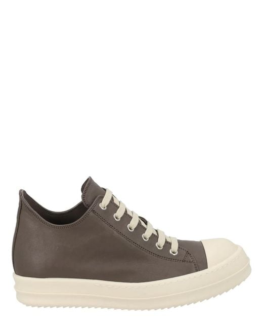 Rick Owens Brown "Low Sneaks" Sneaker