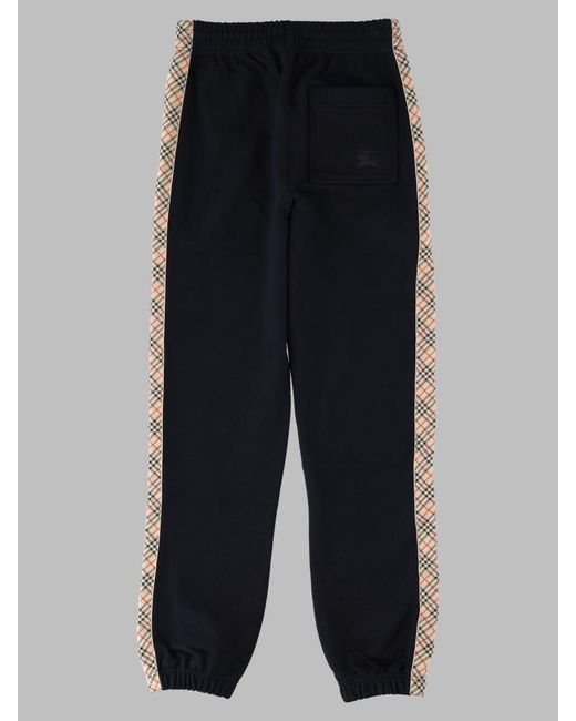 Burberry Blue Pantalone Da Jogging for men