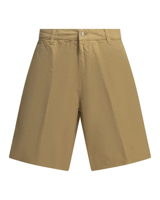 Carhartt Natural Walter Single Knee Utility Cotton Shorts for men
