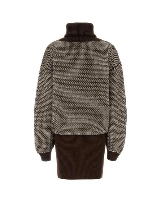 MM6 by Maison Margiela Gray Mini Dress
