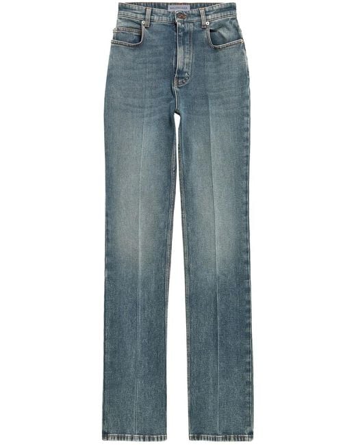 Balenciaga Blue Vintage Cotton Polyester Viscose Elastane Jeans