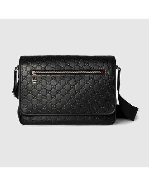 Gucci Black Shoulder Bag Gg Emblem Media for men
