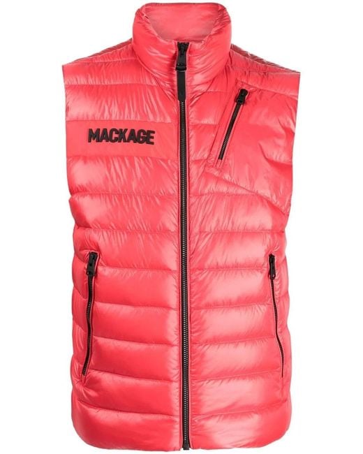 Mackage Pink Hardy Down Vest Jacket for men