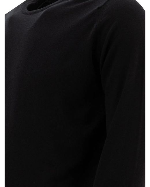 John Smedley Black Lundy for men