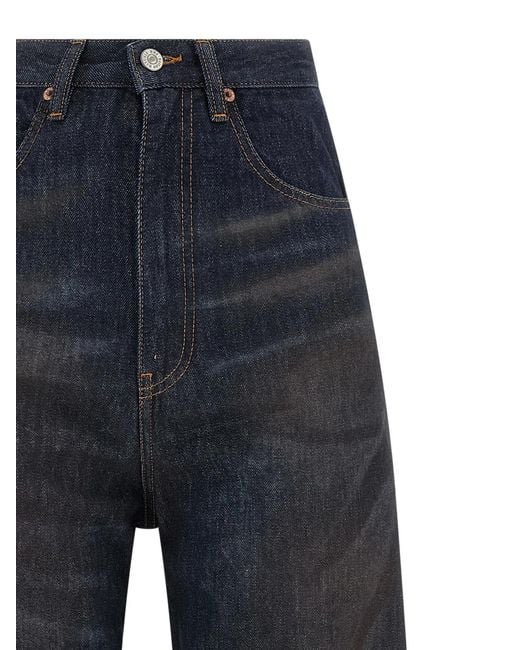 MM6 by Maison Margiela Blue 5-Pocket Jeans