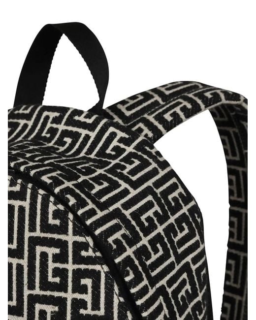 Balmain Black 1945 City Backpack-Mon for men