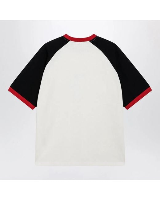 Versace Black Cotton T-Shirt With Medusa Print for men