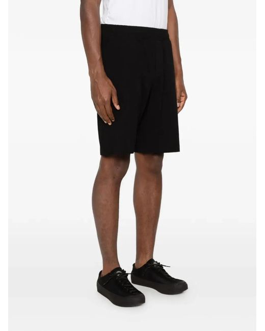 Karl Lagerfeld White Logo-Embroidered Elasticated Shorts for men