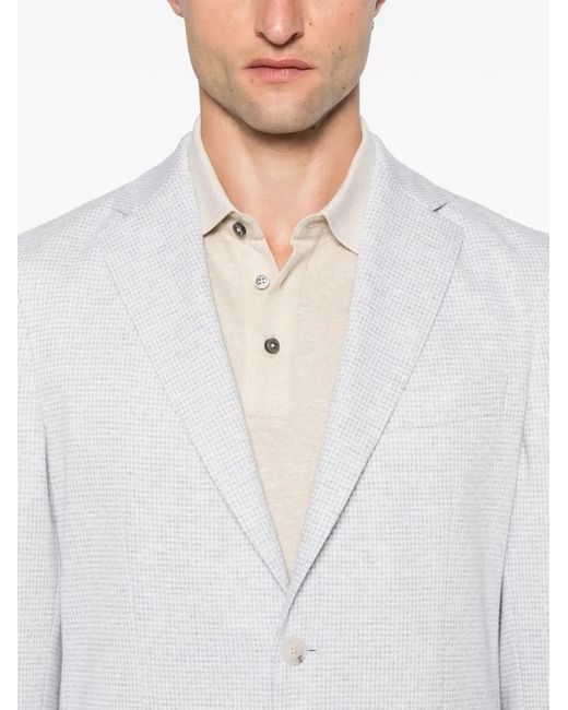 Boss White Polyester Jacket for men