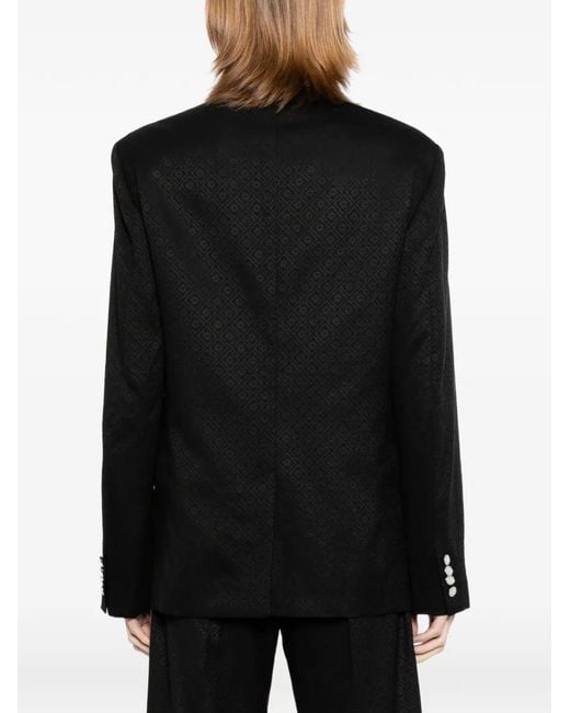 Casablanca Black Monogram Db Suit Jacket for men