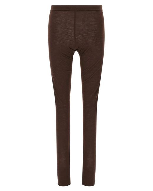 Jil Sander Brown '029' Leggings