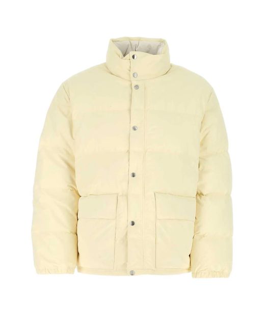 Jil Sander Natural Cream Polyester Down Jacket for men