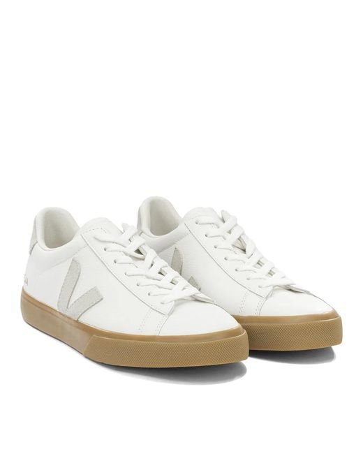 Veja White "Campo" Low Sneakers for men