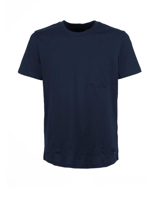 Peuterey Blue T-Shirt With Pocket for men