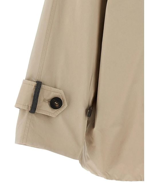 Brunello Cucinelli Natural Double-Breasted Jacket