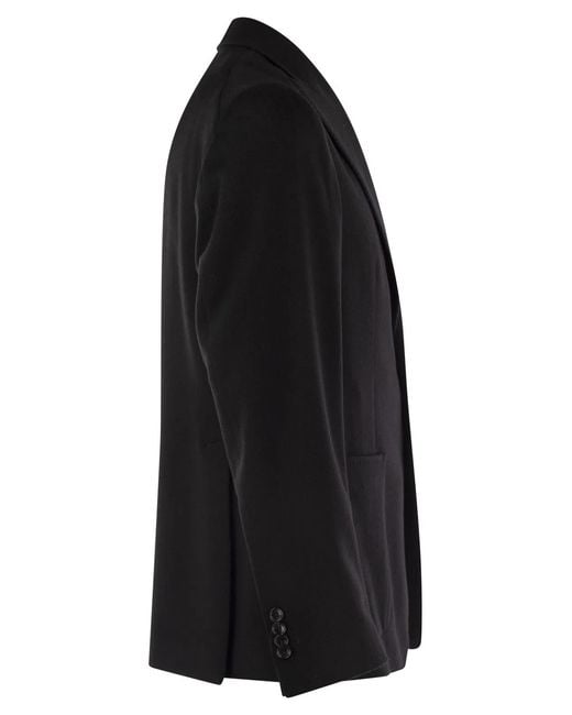 Tagliatore Black Cashmere Jacket for men