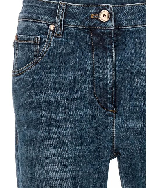 Brunello Cucinelli Blue 'Monile' Jeans