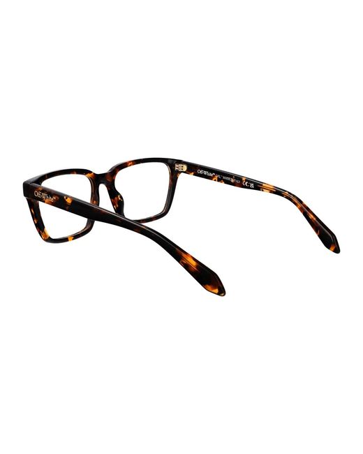 Off-White c/o Virgil Abloh Black Shiny Havana Acetate Glasses