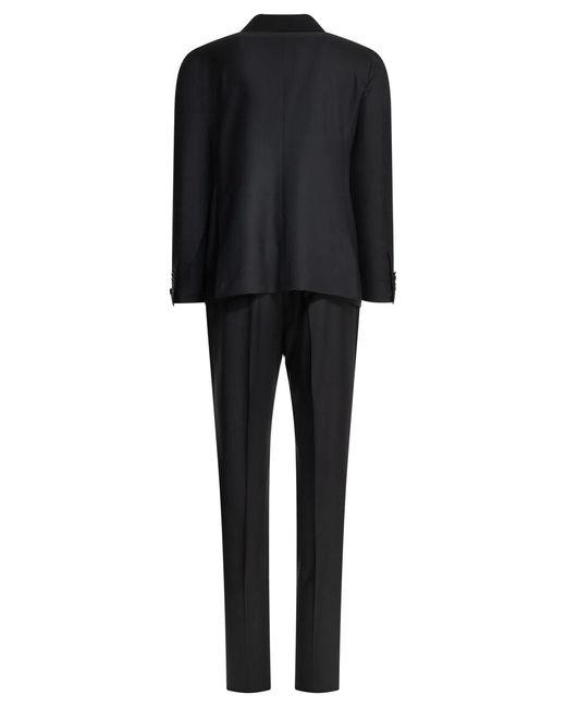 Tagliatore Black Formal Suit Made Of Virgin Wool for men