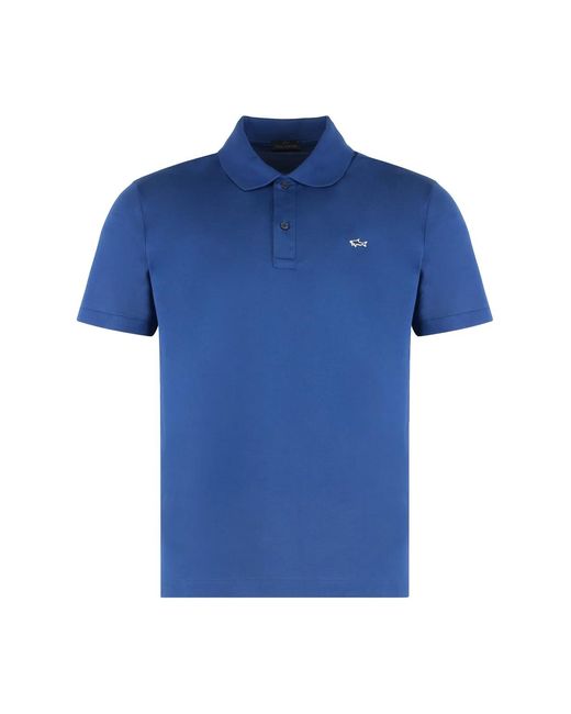 Paul & Shark Blue Paul & Shark Cotton Piqué Polo Shirt for men