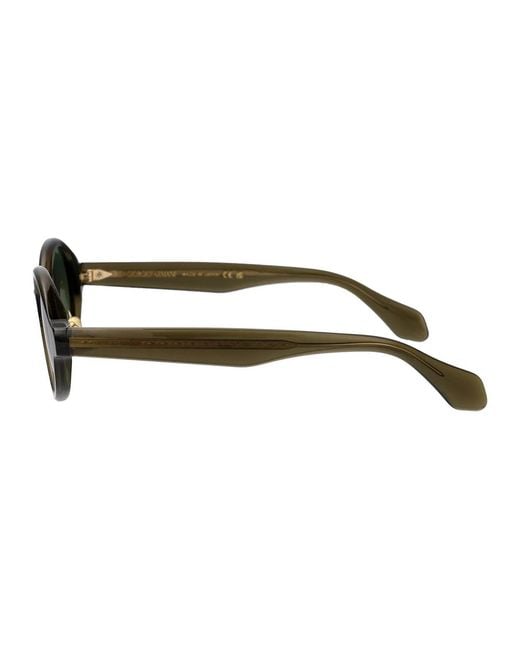 Giorgio Armani Green Transparent Acetate Sunglasses