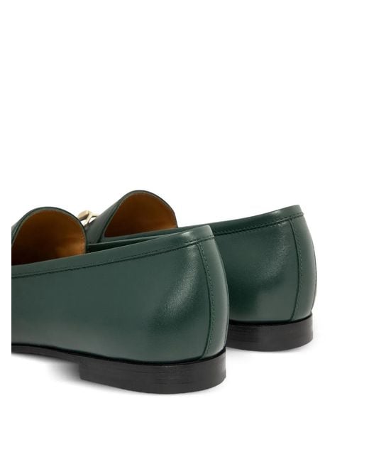 Gucci Green Jordaan Loafers