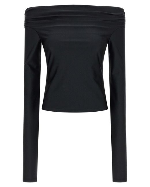 ANDAMANE Black Wallis Tops