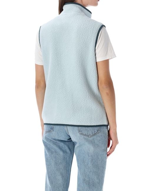 Patagonia Blue Retro Pile Vest