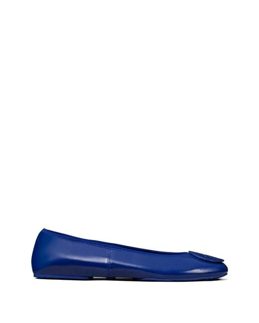 Tory Burch Blue Reva Travel Ballet