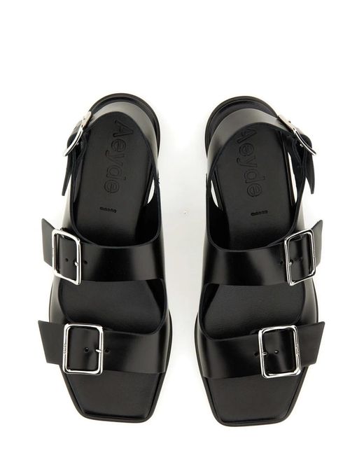 Aeyde Black Tekla" Sandal