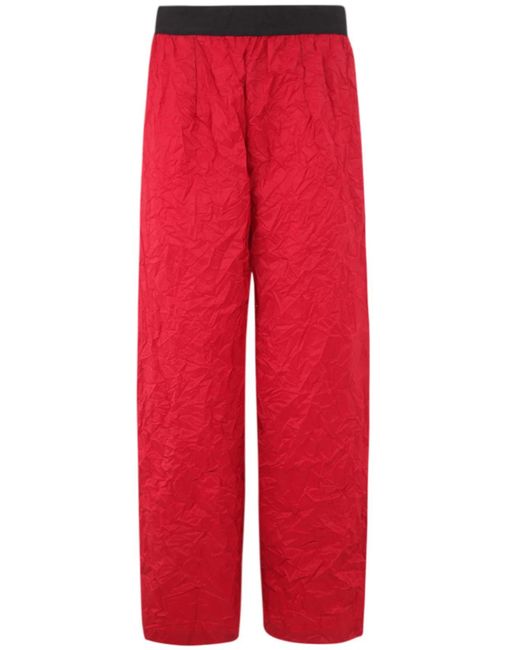 Maria Calderara Red Long Trousers