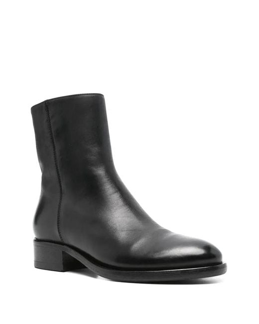 Alberto Fasciani Black "Isabel" Straccio Short Boots