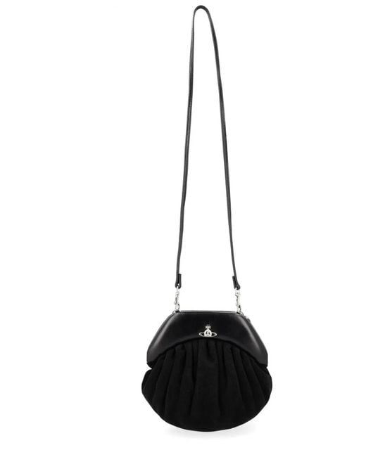 Vivienne Westwood Black Calf Leather Handbag