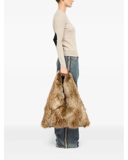 MM6 by Maison Margiela Brown "Classic Japanese" Handbag