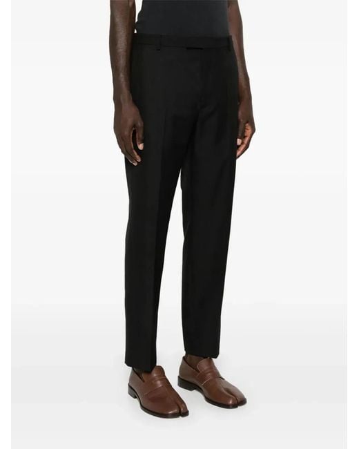 Gucci Black Polyester Wool Pants for men