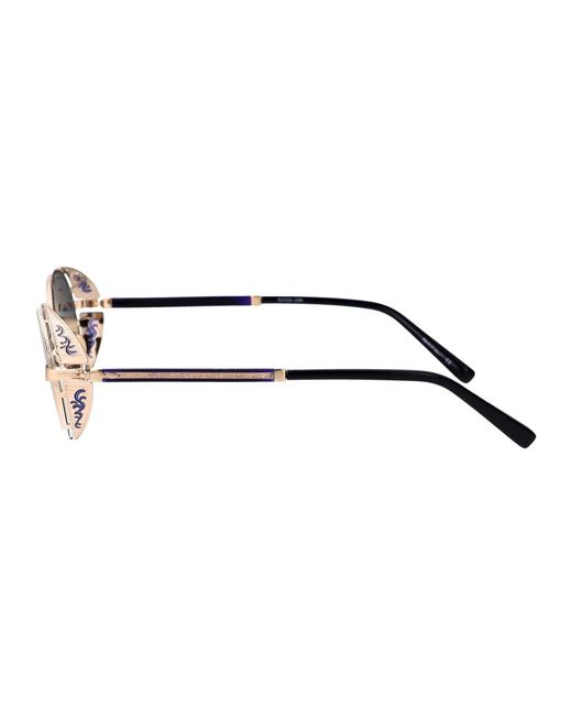 Matsuda Blue Brushed Cobalt Titanium Sunglasses
