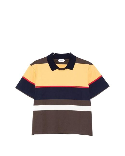 Versace Blue Striped Cotton-Jersey T-Shirt