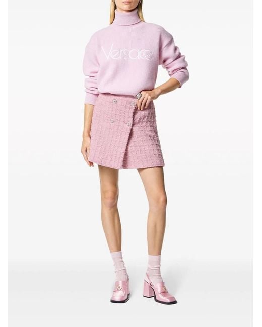 Versace Pink Mini Wrap Skirt